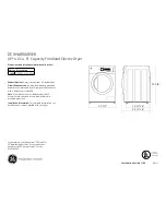 GE DCVH480EK Dimensions And Installation Information preview