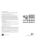 Preview for 3 page of GE DCVH480EK Dimensions And Installation Information