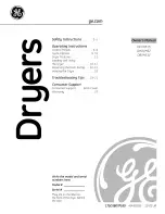 Preview for 1 page of GE DCVH515 Owner'S Manual