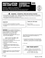 GE DDC4500SMMWH Installation And Care Manual preview