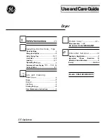 Preview for 1 page of GE DDE4107S Use And Care Manual