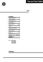 Preview for 1 page of GE DDE5806M Use And Care Manual