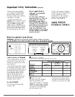 Preview for 4 page of GE DDE8107M Use And Care Manual