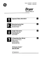 GE DDSR475ET Owner'S Manual preview