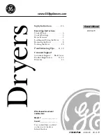 GE DDSS475 Owner'S Manual preview