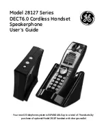 Preview for 1 page of GE DECT6.0 28127 User Manual