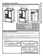 Предварительный просмотр 27 страницы GE DFE Owner'S Manual & Installation Instructions