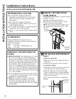 Предварительный просмотр 28 страницы GE DFE Owner'S Manual & Installation Instructions