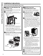 Предварительный просмотр 30 страницы GE DFE Owner'S Manual & Installation Instructions