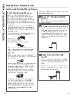 Предварительный просмотр 42 страницы GE DFE Owner'S Manual & Installation Instructions