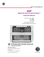 GE DGP Series Instruction Manual preview