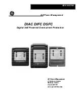 Preview for 1 page of GE DIAC Manual