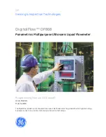 Предварительный просмотр 2 страницы GE DigitalFlow DF868 Programming Manual