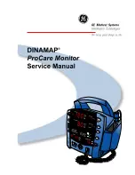 Preview for 1 page of GE DINAMAP ProCare 100 Service Manual