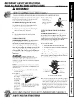 Preview for 3 page of GE Disposall GFB1000F Series Owner'S Manual & Installation Instructions