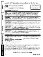 Preview for 24 page of GE Disposall GFB1000F Series Owner'S Manual & Installation Instructions