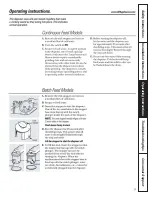 Предварительный просмотр 9 страницы GE Disposall GFC1020V Owner'S Manual & Installation Instructions