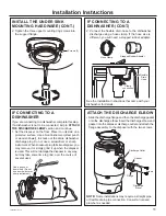 Предварительный просмотр 11 страницы GE DISPOSALL GREEN05 Owner'S Manual And Installation Instructions