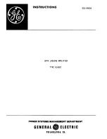 GE DLA52C Instructions Manual preview
