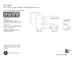 Preview for 1 page of GE DLLLR33EJ Dimensions And Installation Information