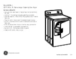 Preview for 3 page of GE DLLLR33GJ Dimensions And Installation Information