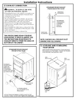 Preview for 4 page of GE DLLSR33EF5WC Installation Instructions Manual