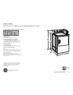 GE DMCD330EG Dimensions And Installation Information preview