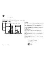 GE DNCK440EA Dimension Manual preview