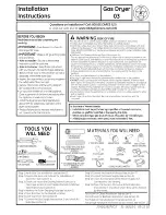 Preview for 1 page of GE DNCK440GG9WC Installation Instructions Manual