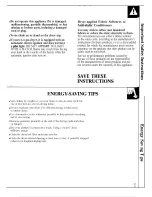 Preview for 5 page of GE DOE7200S Use And Care Manual