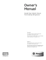 Preview for 1 page of GE Double-Door Owner'S Manual