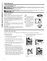 Preview for 24 page of GE Double Oven Self-Cleaning Gas Ranges Owner'S Manual