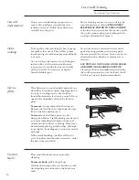 Preview for 10 page of GE Downdraft Gas Cooktop Use And Care Manual