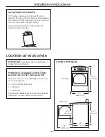 Preview for 15 page of GE DPGT650EHMG - 27" Electric Dryer Owners And Installation Manual