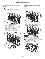 Preview for 23 page of GE DPGT650EHMG - 27" Electric Dryer Owners And Installation Manual