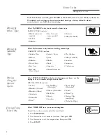 Preview for 8 page of GE DPGT750ECPL - Profile Harmony 7.3 cu. Ft. Electric Dryer Owner'S Manual