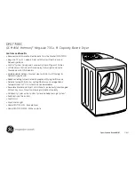 Preview for 3 page of GE DPGT750ECWW - Harmony 27" Electric Dryer Dimensions And Installation Information