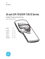 Предварительный просмотр 1 страницы GE DPI 705 IS Series User Manual