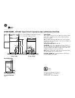 Preview for 1 page of GE DPSB619GD Specifications