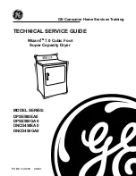 Preview for 1 page of GE DPSE592EA0 Technical Service Manual