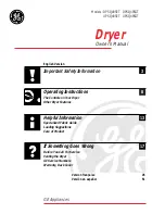 Preview for 1 page of GE DPSQ475 Owner'S Manual