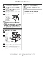 Preview for 3 page of GE DPVH8800GJ Installation Instructions Manual