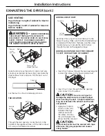 Предварительный просмотр 28 страницы GE DPVH880EJMG - 27" Electric Dryer Owner'S Manual & Installation Instructions