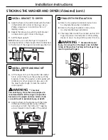 Предварительный просмотр 42 страницы GE DPVH880EJMG - 27" Electric Dryer Owner'S Manual & Installation Instructions