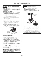 Preview for 13 page of GE Drawer Freezer Refrigerator Installation Instructions Manual