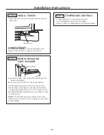 Preview for 14 page of GE Drawer Freezer Refrigerator Installation Instructions Manual