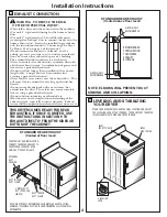 Предварительный просмотр 4 страницы GE DRSR483EGWW Installation Instructions Manual