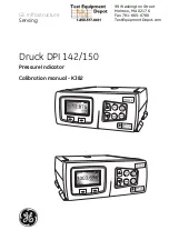 Preview for 1 page of GE Druck DPI 150 Calibration Manual