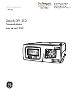 GE Druck DPI 150 User Manual preview