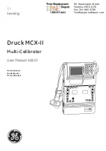 GE Druck MCX-II User Manual предпросмотр